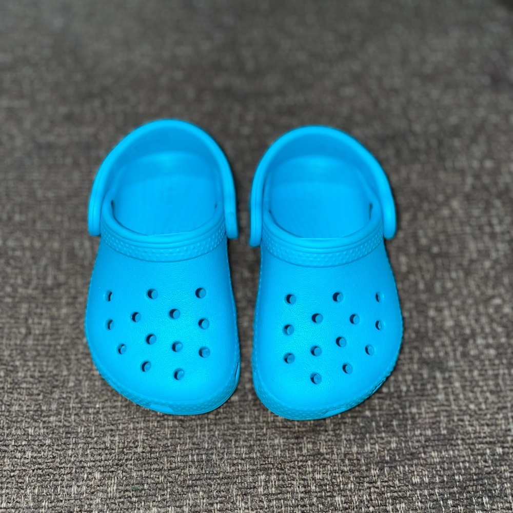 Teal Toddler CROCS